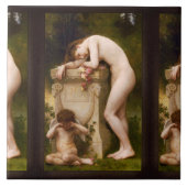 Elegy door William Adolphe Bouguereau Tegeltje (Voorkant)