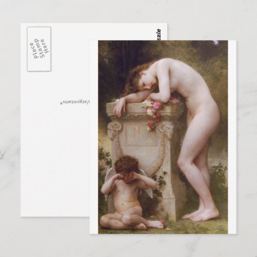 Elegy van William-Adolphe Bouguereau Briefkaart (Voorkant / Achterkant)