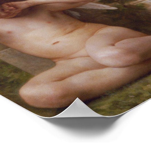 Elegy van William-Adolphe Bouguereau Poster (Hoek)