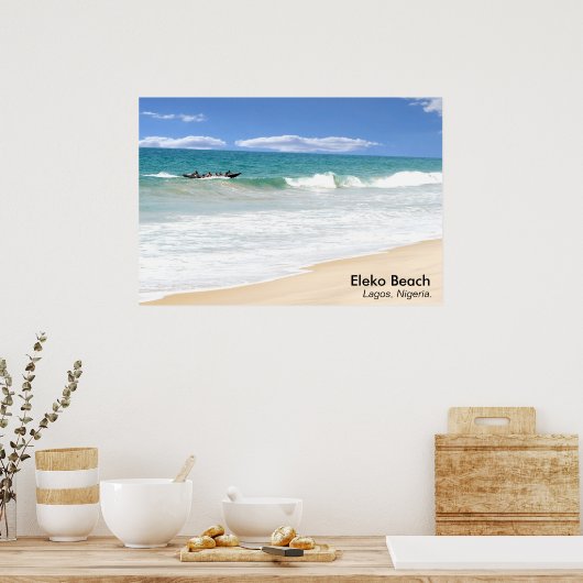 Eleko Beach, Lagos, Nigeria. Poster (Keuken)
