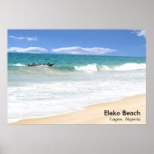 Eleko Beach, Lagos, Nigeria. Poster (Voorkant)