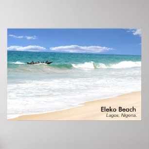 Eleko Beach, Lagos, Nigeria. Poster