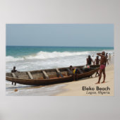Eleko Beach, Lagos, Nigeria. Poster (Voorkant)