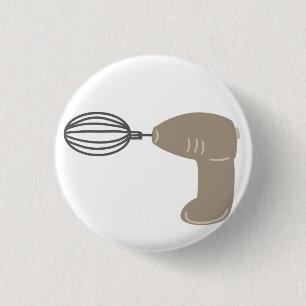 Elektische Handmixer voor Bakliefhebbers Keukenger Ronde Button 3,2 Cm
