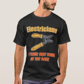 Elektrici doen hun beste werk in het donker t-shirt (Voorkant)