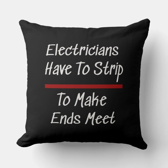 Elektrici Joke Funny Novelty Humor Electrical Kussen (Voorkant)