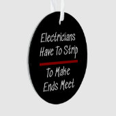 Elektrici Joke Funny Novelty Humor Electrical Ornament (voorkant)