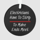 Elektrici Joke Funny Novelty Humor Electrical Ornament (achterkant)