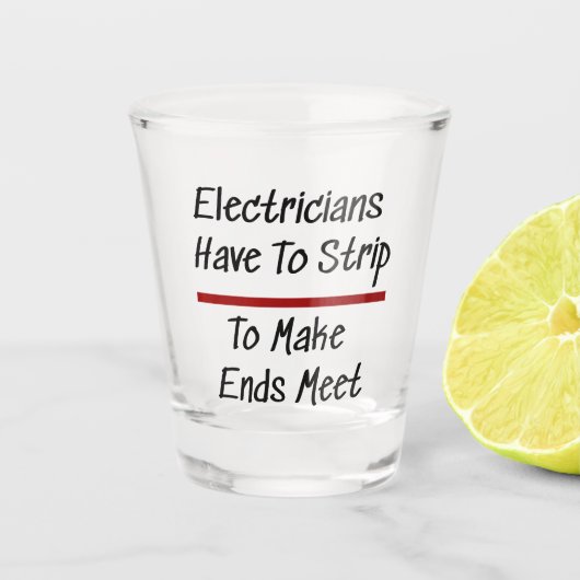 Elektrici Joke Funny Novelty Humor Electrical Shot Glas (Voorkant)