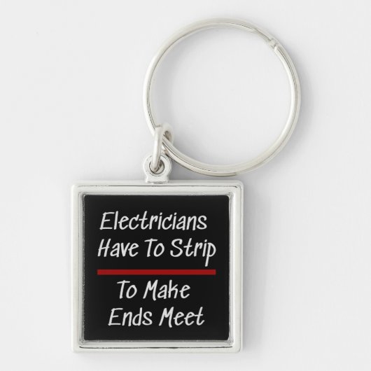 Elektrici Joke Funny Novelty Humor Electrical Sleutelhanger (Voorkant)