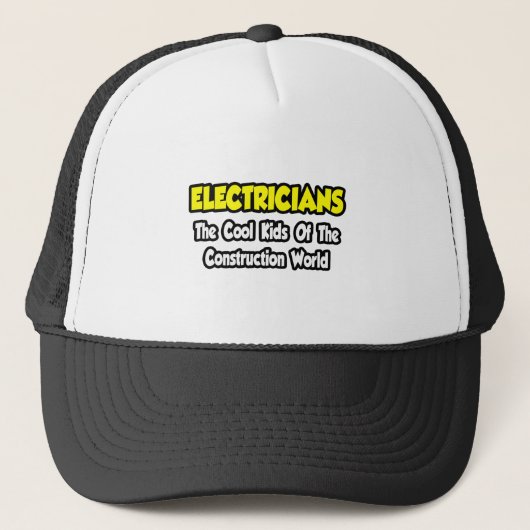Elektrici... Koel Kinderen van de bouwwereld Trucker Pet (Voorkant)