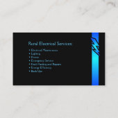 Elektrici voor het platteland visitekaartje (Achterkant)