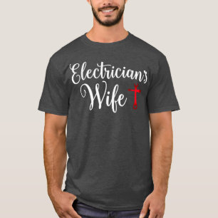 Elektrici Wife die van de grappige elektricien hou T-shirt
