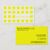 ELEKTRICIAN (mod-vierkanten) Visitekaartje (Voorkant / Achterkant)