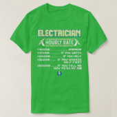 elektricien (60) t-shirt (Design voorkant)