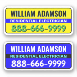 Elektricien Adverteren ideeën - klanten krijgen Sticker