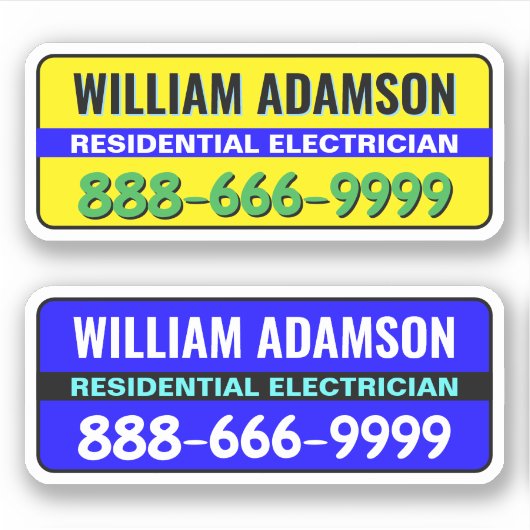 Elektricien Adverteren ideeën - klanten krijgen Sticker (Voorkant)