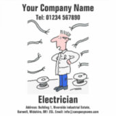Elektricien Adverteren & Promotionele Sticker (Voorkant)