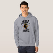 Elektricien Black and Gold Lightning Grafiek Hoodie (Voorkant volledig)