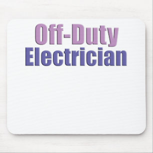 Elektricien buiten dienst muismat