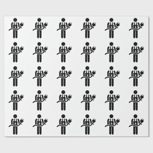 elektricien cadeaupapier (Vlak)