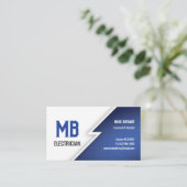 Elektricien / Electric Company Visitekaartje - BLA (Staand voorkant)