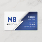 Elektricien / Electric Company Visitekaartje - BLA (Voorkant)