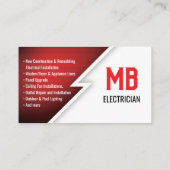 Elektricien / Electric Company Visitekaartje - ROO (Achterkant)