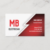 Elektricien / Electric Company Visitekaartje - ROO (Voorkant)