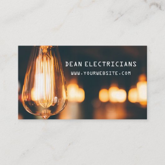 Elektricien Elektriciteit Visitekaartje (Voorkant)