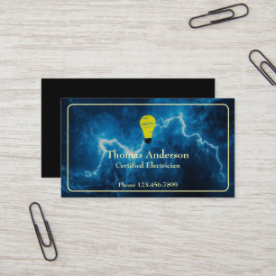 Elektricien Elektriciteitsbedrijf Visitekaartje