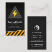 Elektricien elektrisch aannemer Visitekaartje (Voorkant / Achterkant)