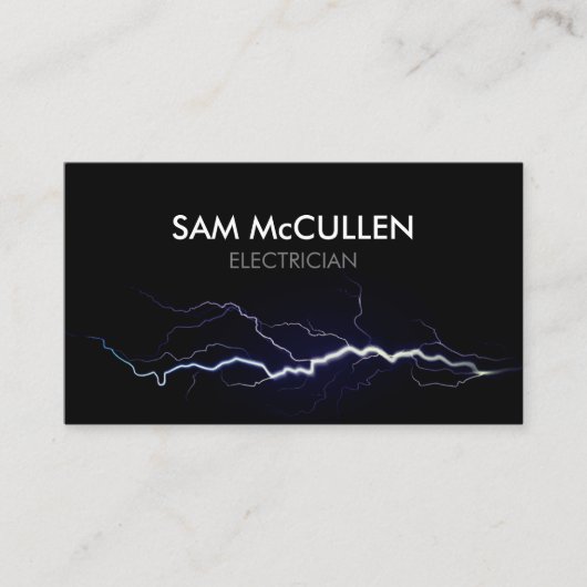 Elektricien elektrisch aannemer Visitekaartje (Voorkant)