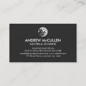 Elektricien elektrisch aannemer Visitekaartje (Achterkant)