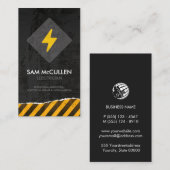 Elektricien elektrisch aannemer Visitekaartje (Voorkant / Achterkant)