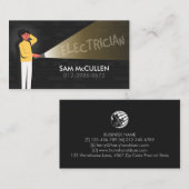 Elektricien elektrisch aannemer Visitekaartje (Voorkant / Achterkant)