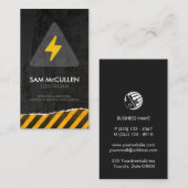 Elektricien elektrisch aannemer Visitekaartje (Voorkant / Achterkant)