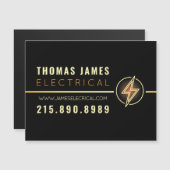 ELEKTRICIEN ELEKTRISCH BEDRIJF Business Car Magnet (Voorkant / Achterkant)