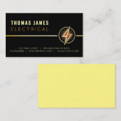 ELEKTRICIEN ELEKTRISCH BEDRIJF VISITEKAARTJE (Voorkant / Achterkant)