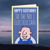 Elektricien Elektrische Aannemer - Happy Birthday Kaart