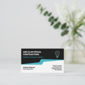 elektricien | Elektrische contractant Visitekaartje (Staand voorkant)