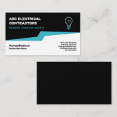 elektricien | Elektrische contractant Visitekaartje (Voorkant / Achterkant)