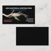 elektricien | Elektrische contractant Visitekaartje (Voorkant / Achterkant)