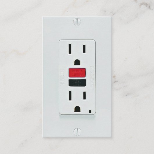 elektricien | Elektrische contractant Visitekaartje (Voorkant)