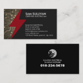 Elektricien Elektroaannemer Visitekaartje (Voorkant / Achterkant)