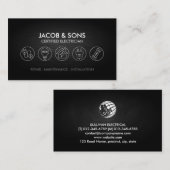 Elektricien Elektroaannemer Visitekaartje (Voorkant / Achterkant)