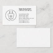 Elektricien Elektroaannemer Visitekaartje (Voorkant / Achterkant)