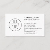 Elektricien Elektroaannemer Visitekaartje (Voorkant)