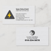 Elektricien Elektroaannemer Visitekaartje (Voorkant / Achterkant)