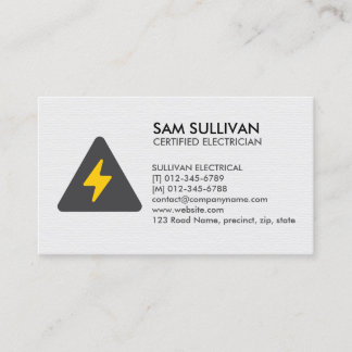 Elektricien Elektroaannemer Visitekaartje